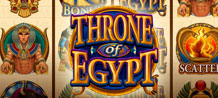 Throne of Egypt is a beautifully presented new online slot that will provide hours of genuine entertainment and the capacity for substantial rewards - take a trip into Egypt's glorious past by trying out this outstanding new game.